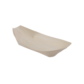 Tahta Kayık Tabak 6.5x11.5 cm (50 Adet)