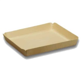 Tahta Tabak 15.5 x 12.5 cm (10 Adet)